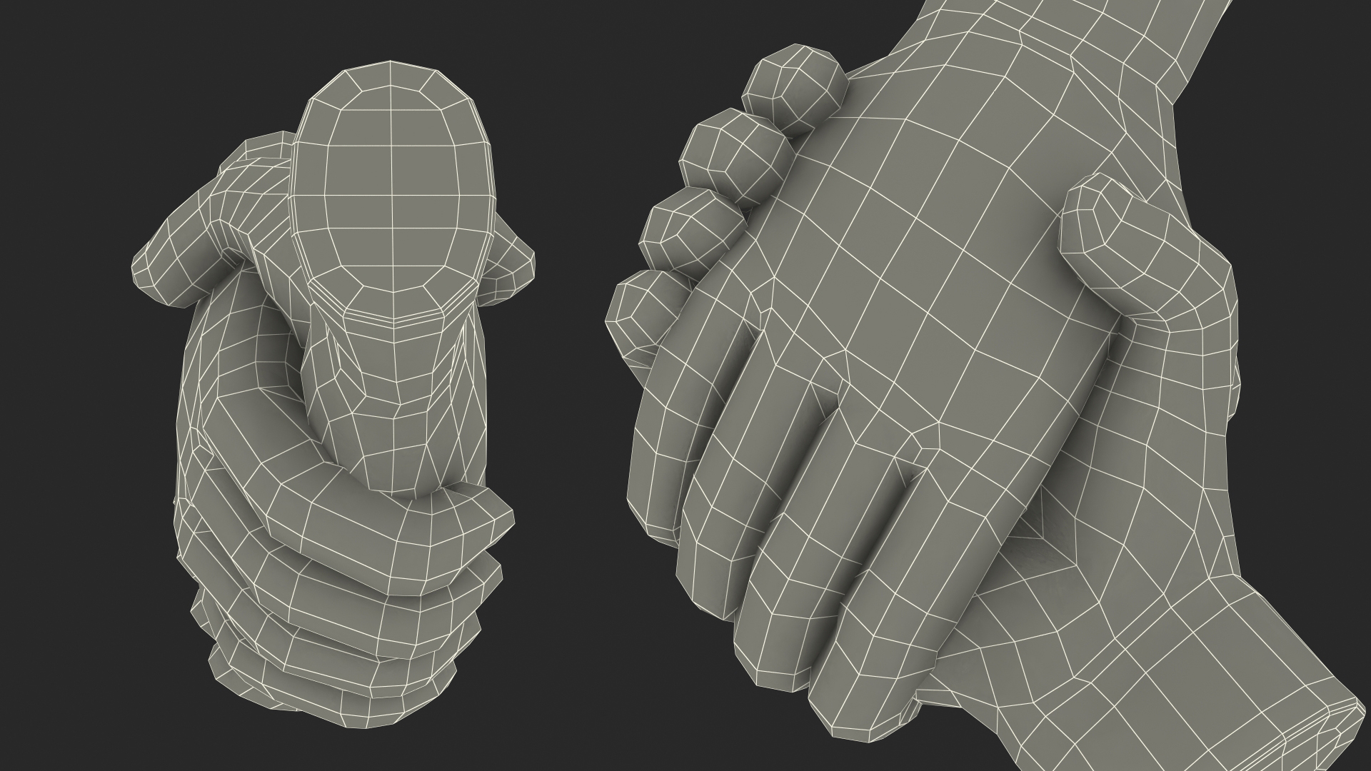 3D Handshake Gesture Emoji model
