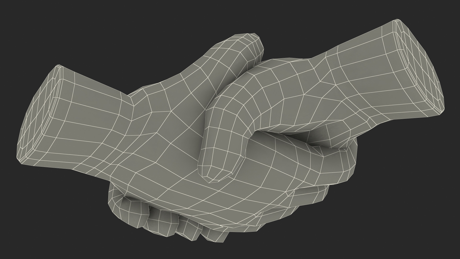 3D Handshake Gesture Emoji model