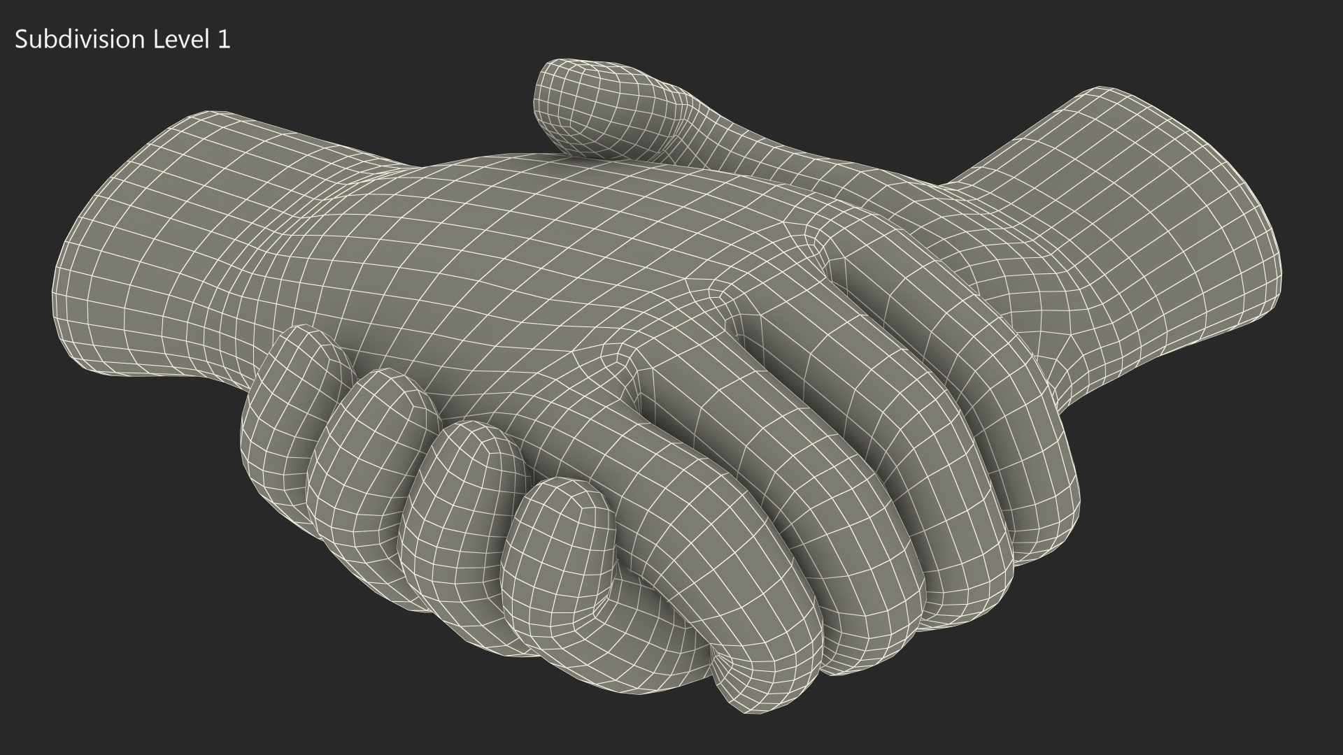 3D Handshake Gesture Emoji model