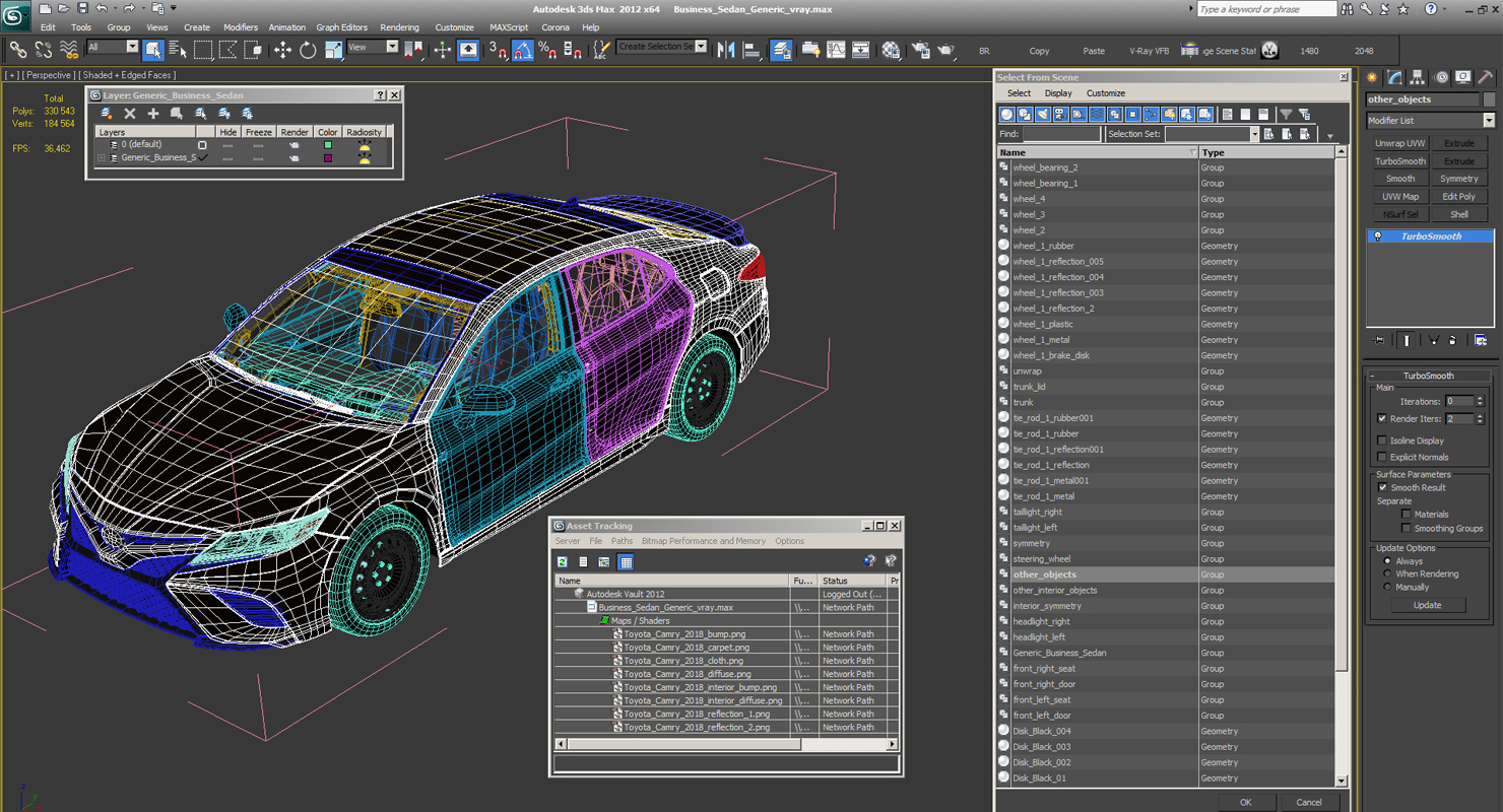 Business Sedan Generic 3D