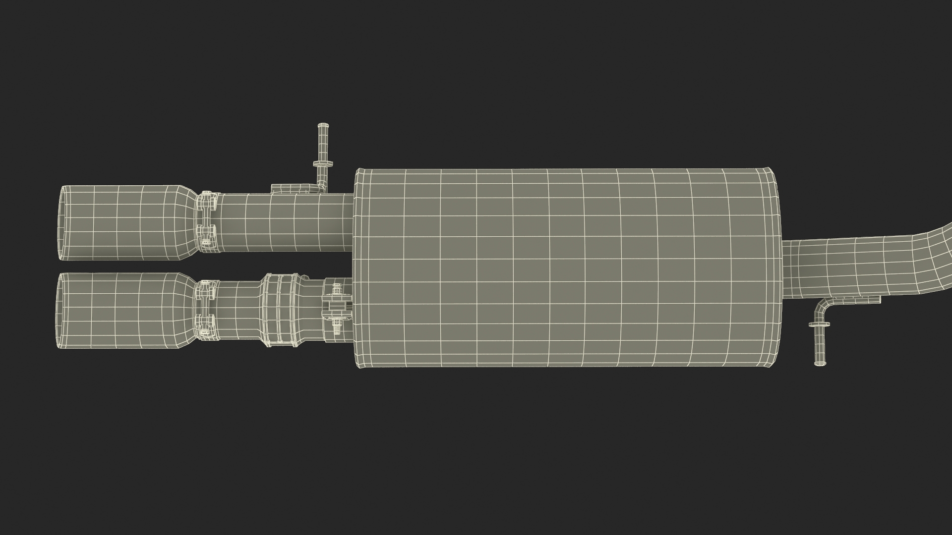 3D Car Exhaust System model
