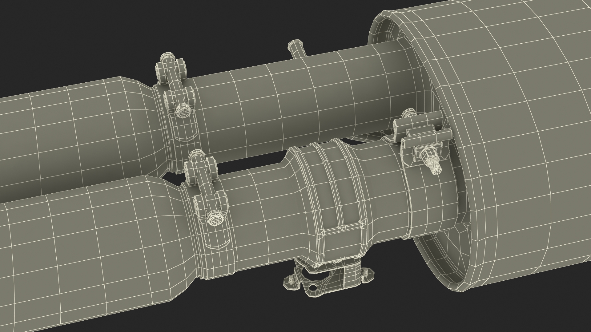3D Car Exhaust System model