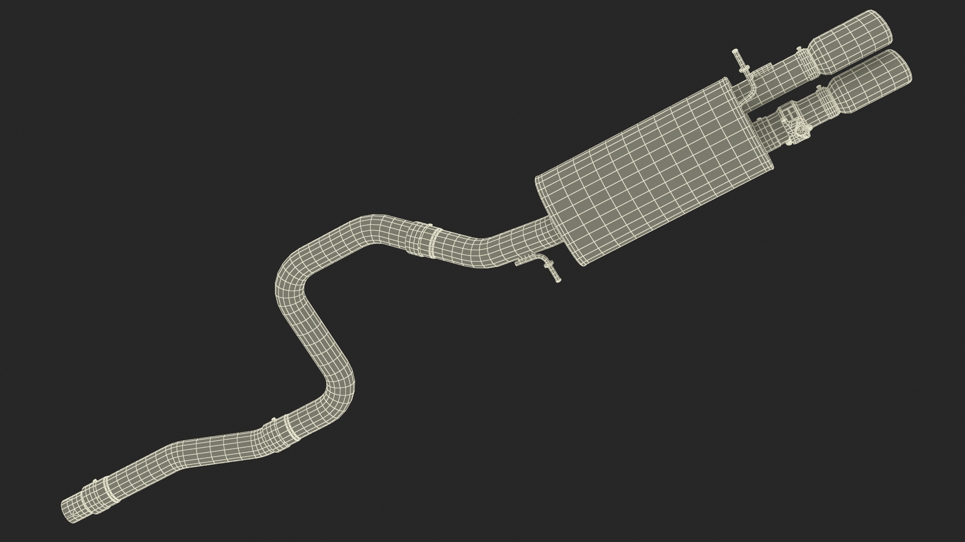 3D Car Exhaust System model