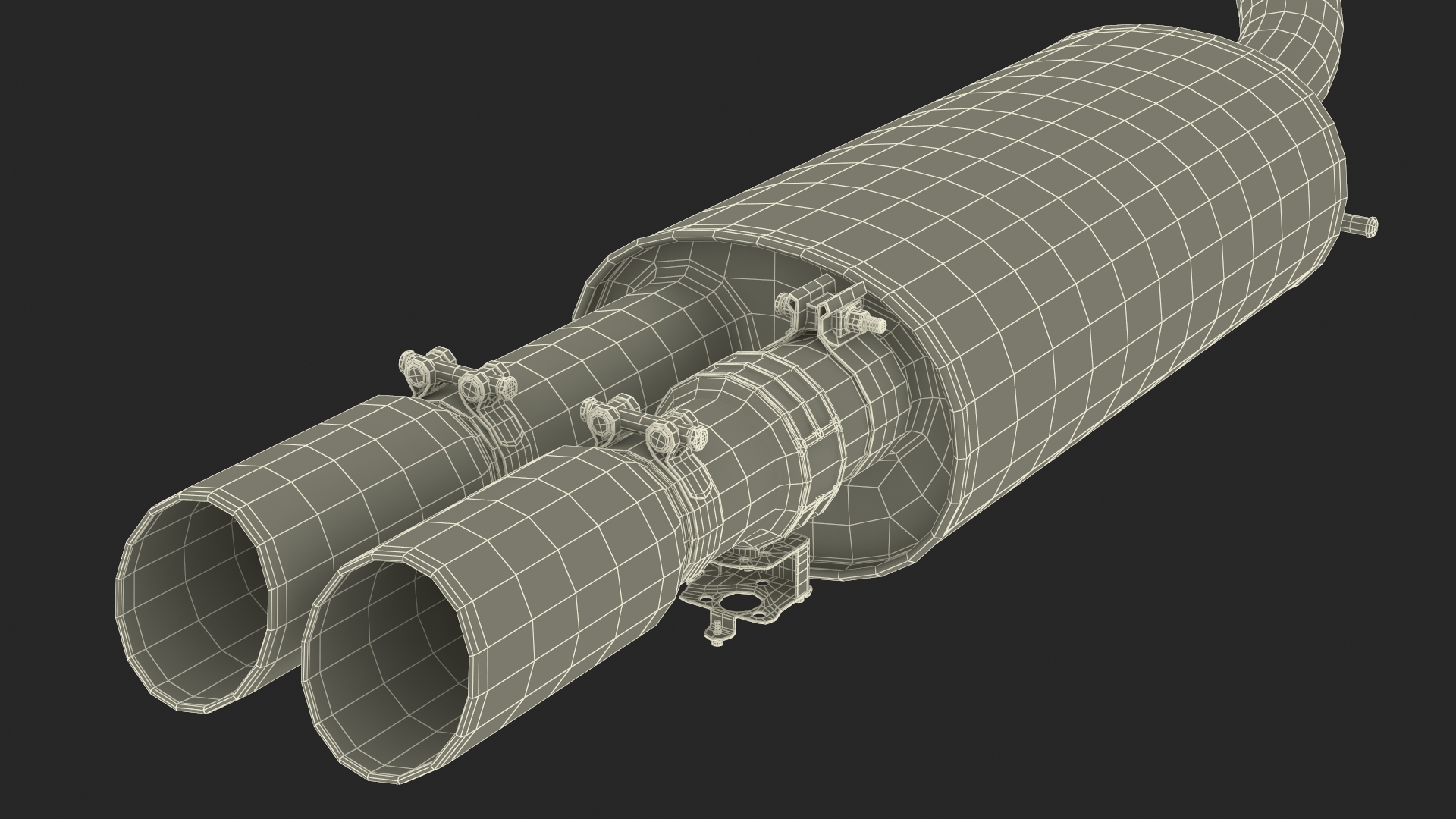 3D Car Exhaust System model