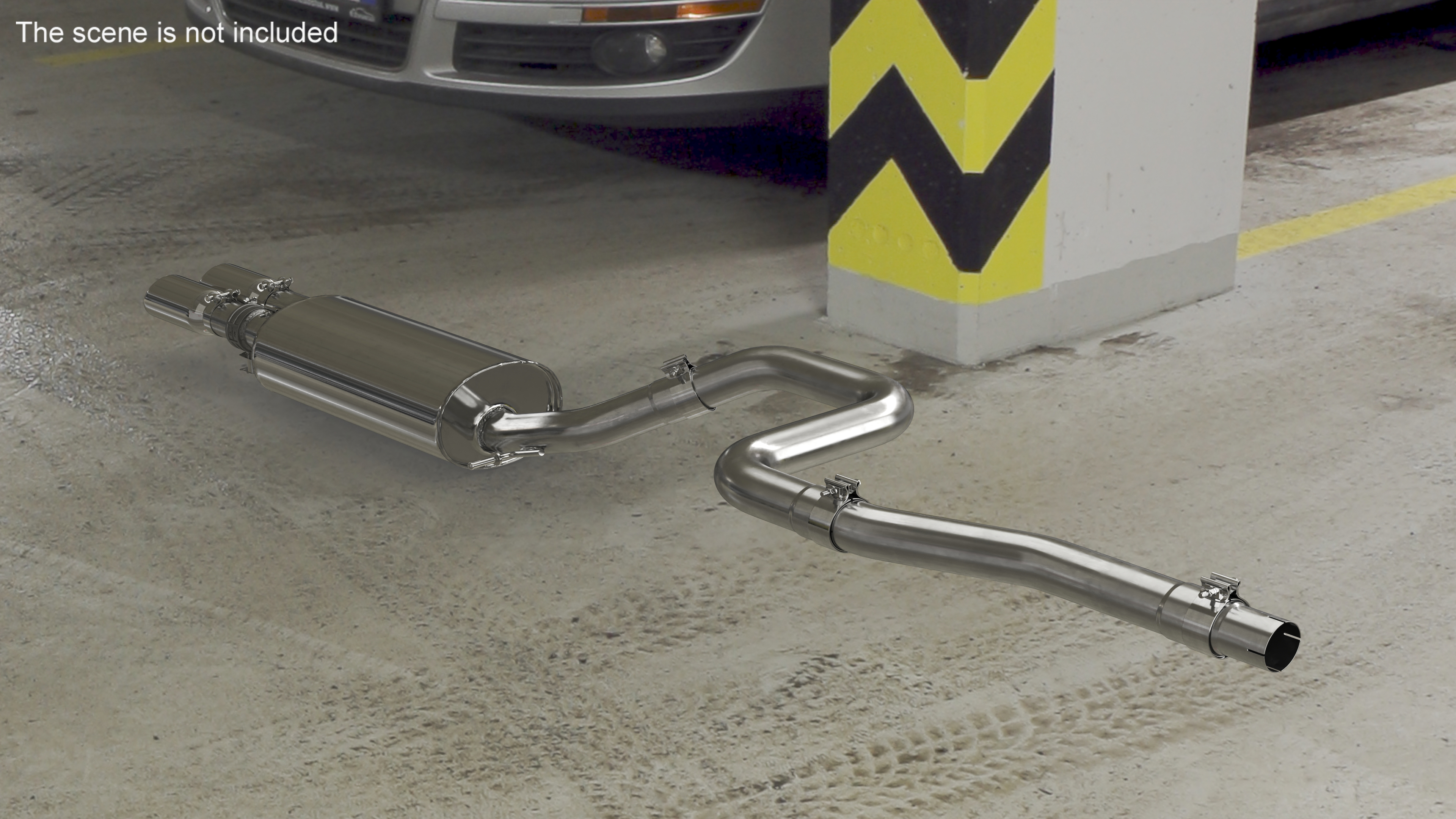 3D Car Exhaust System model