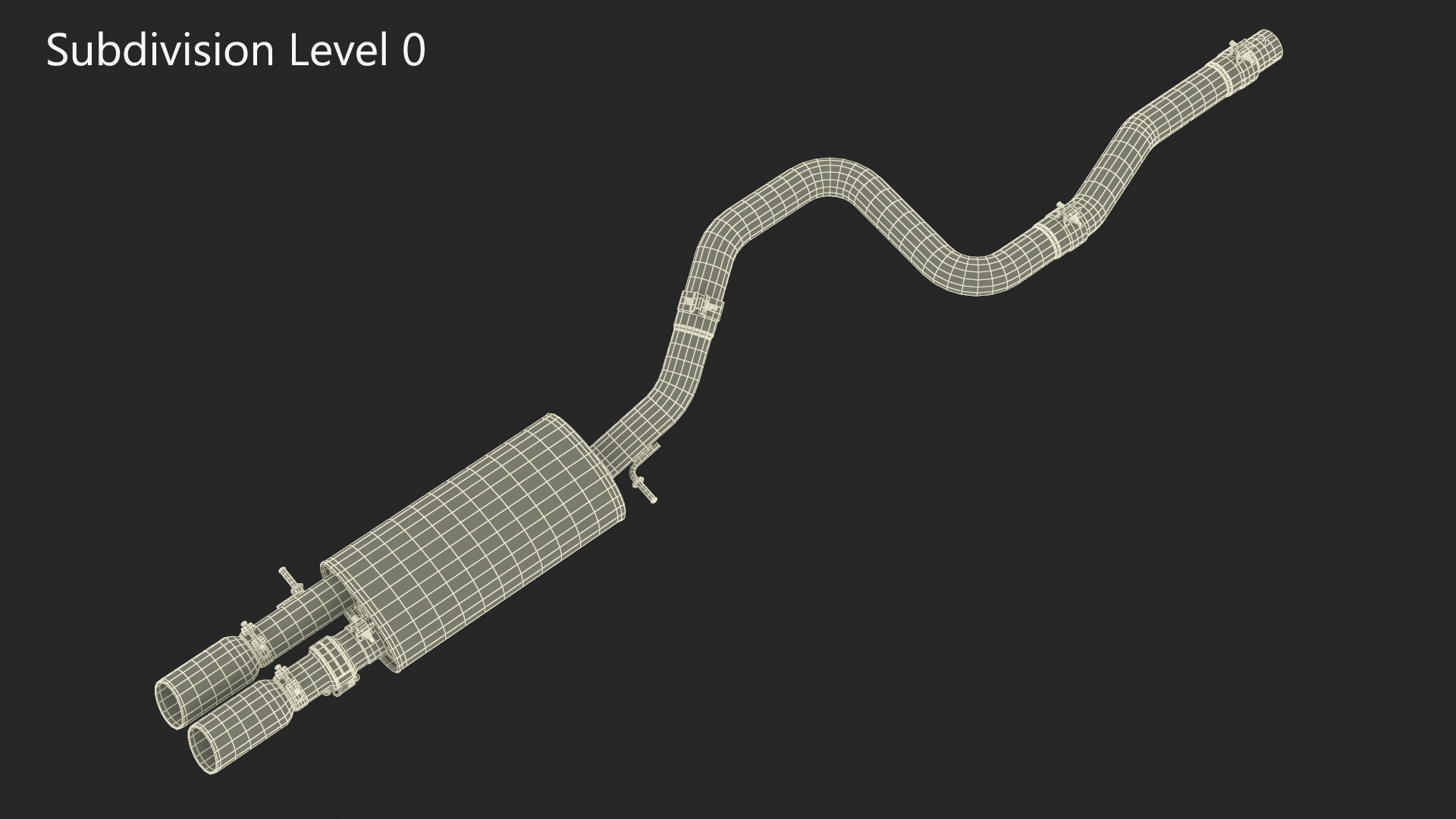3D Car Exhaust System model