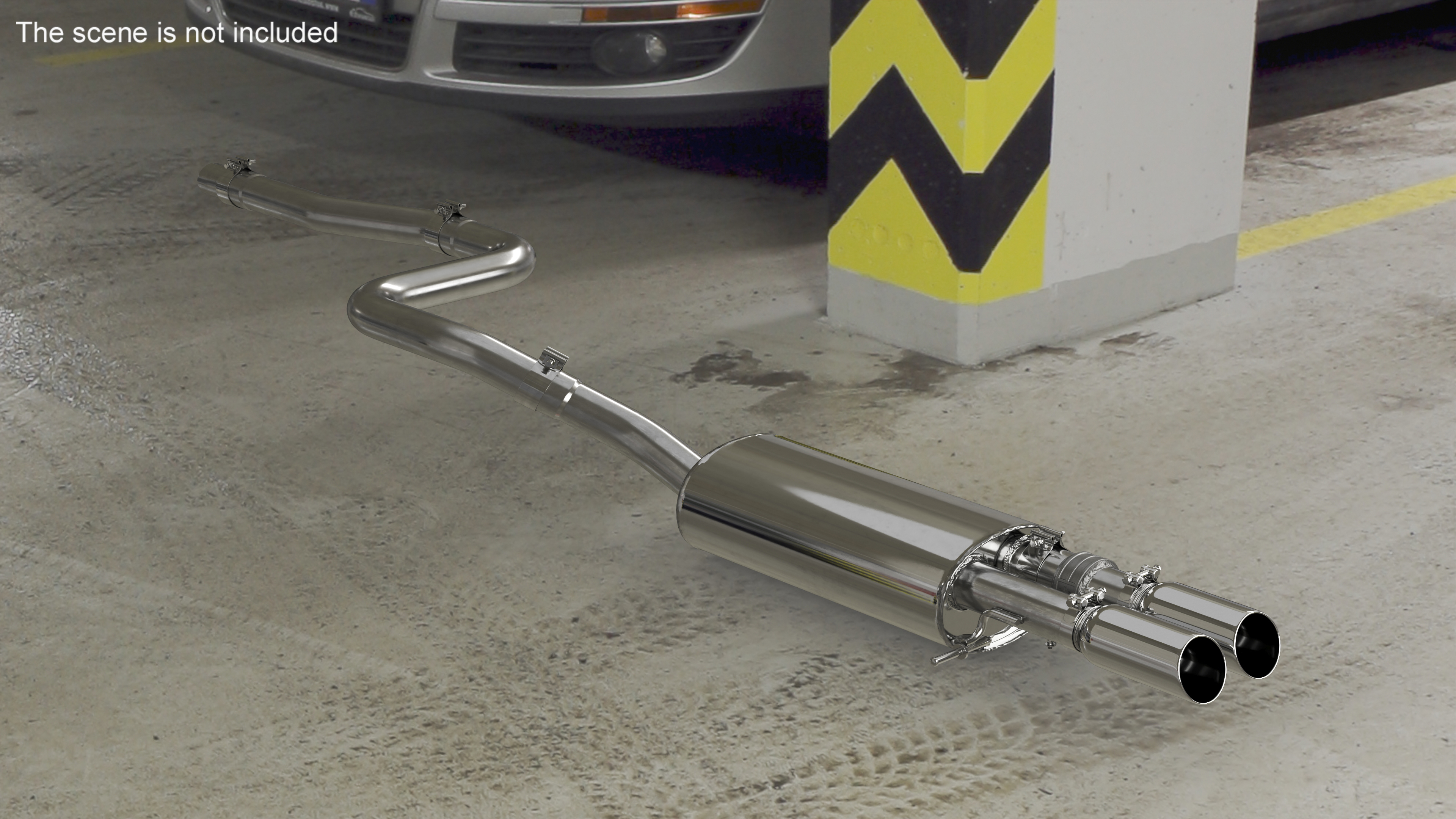 3D Car Exhaust System model