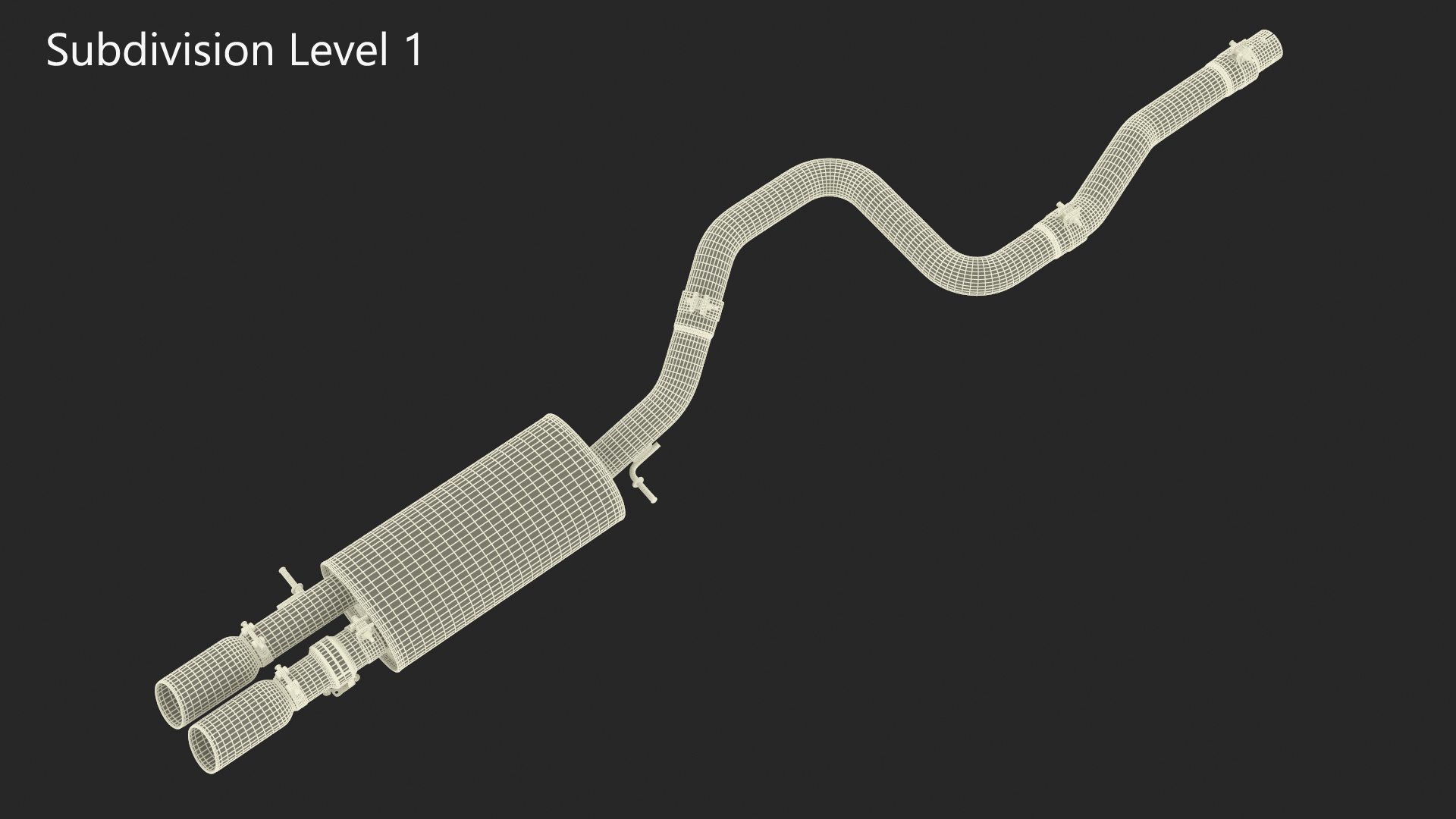 3D Car Exhaust System model