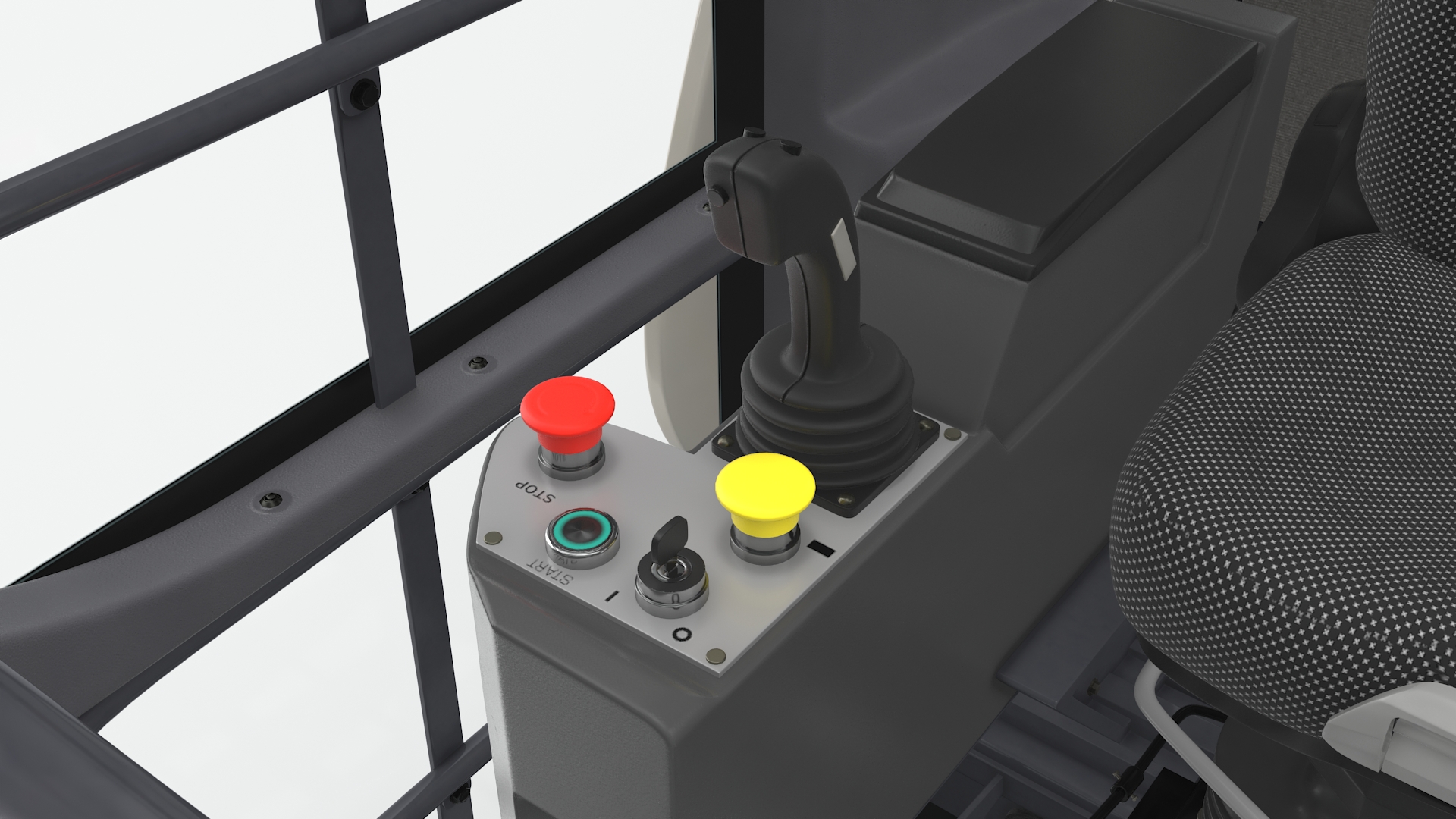 3D Tower Crane Cabin Terex model