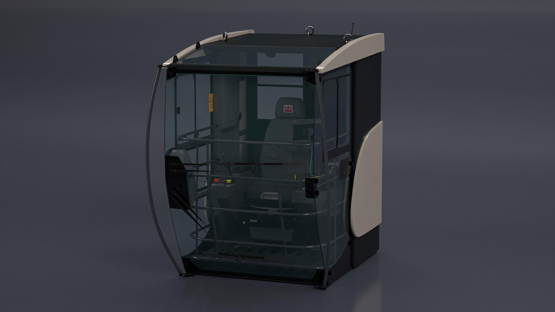 3D Tower Crane Cabin Terex model
