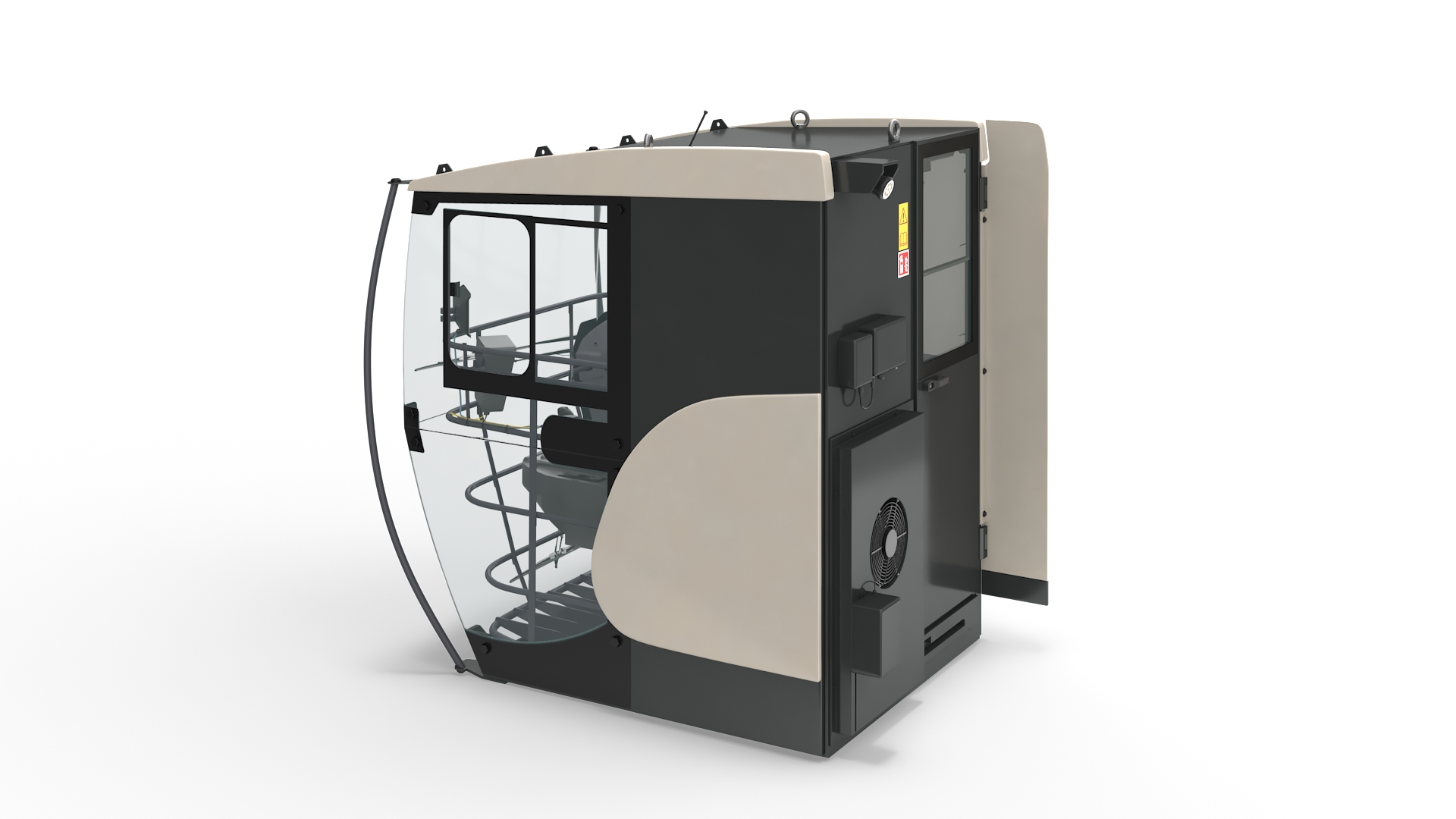 3D Tower Crane Cabin Terex model