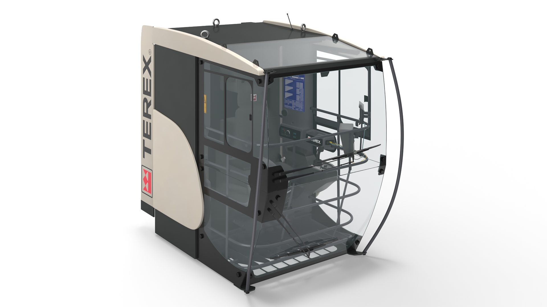 3D Tower Crane Cabin Terex model