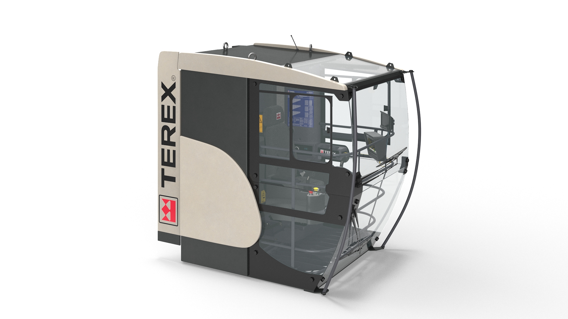 3D Tower Crane Cabin Terex model