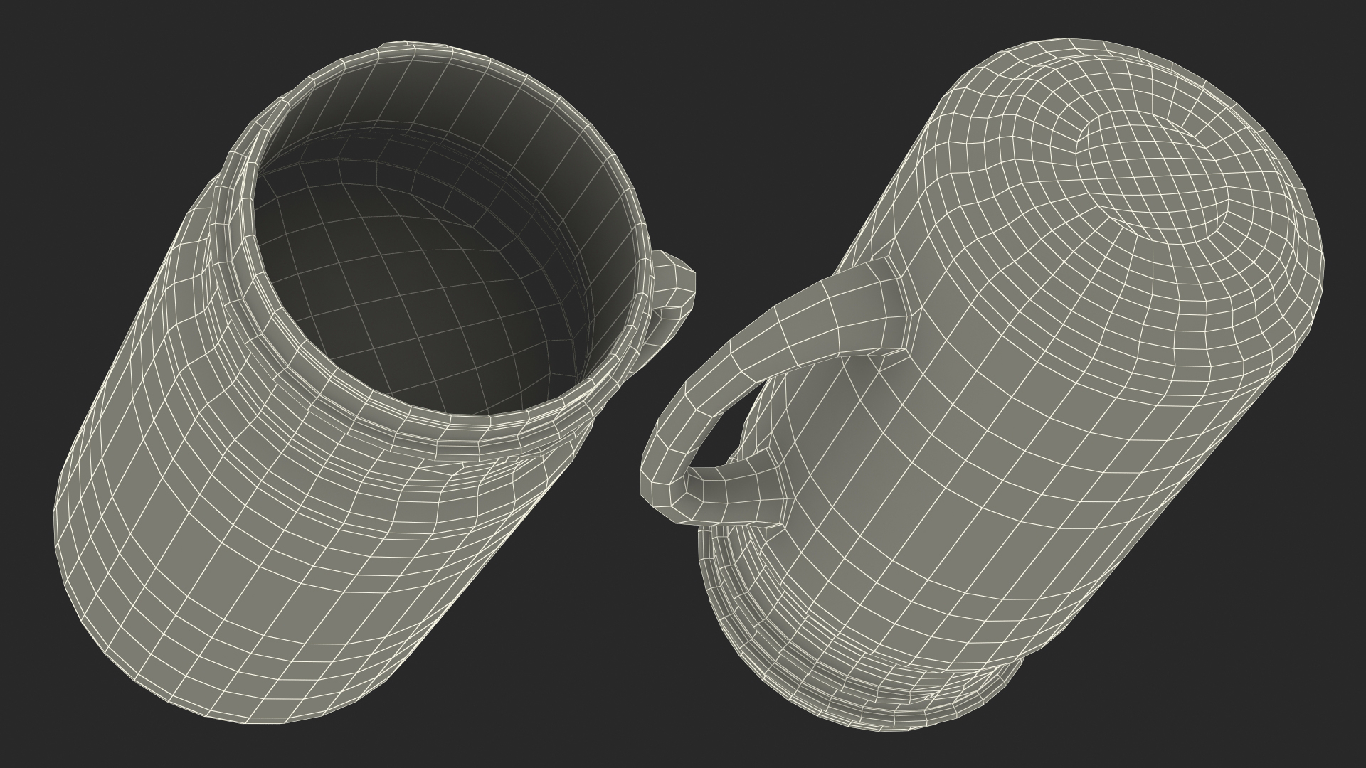 3D Mason Jar With Handle Full