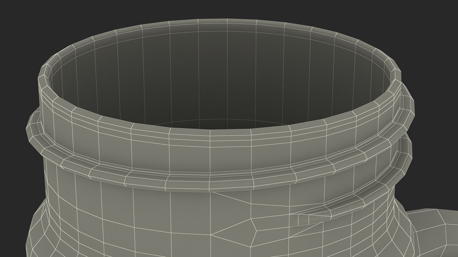 3D Mason Jar With Handle Full