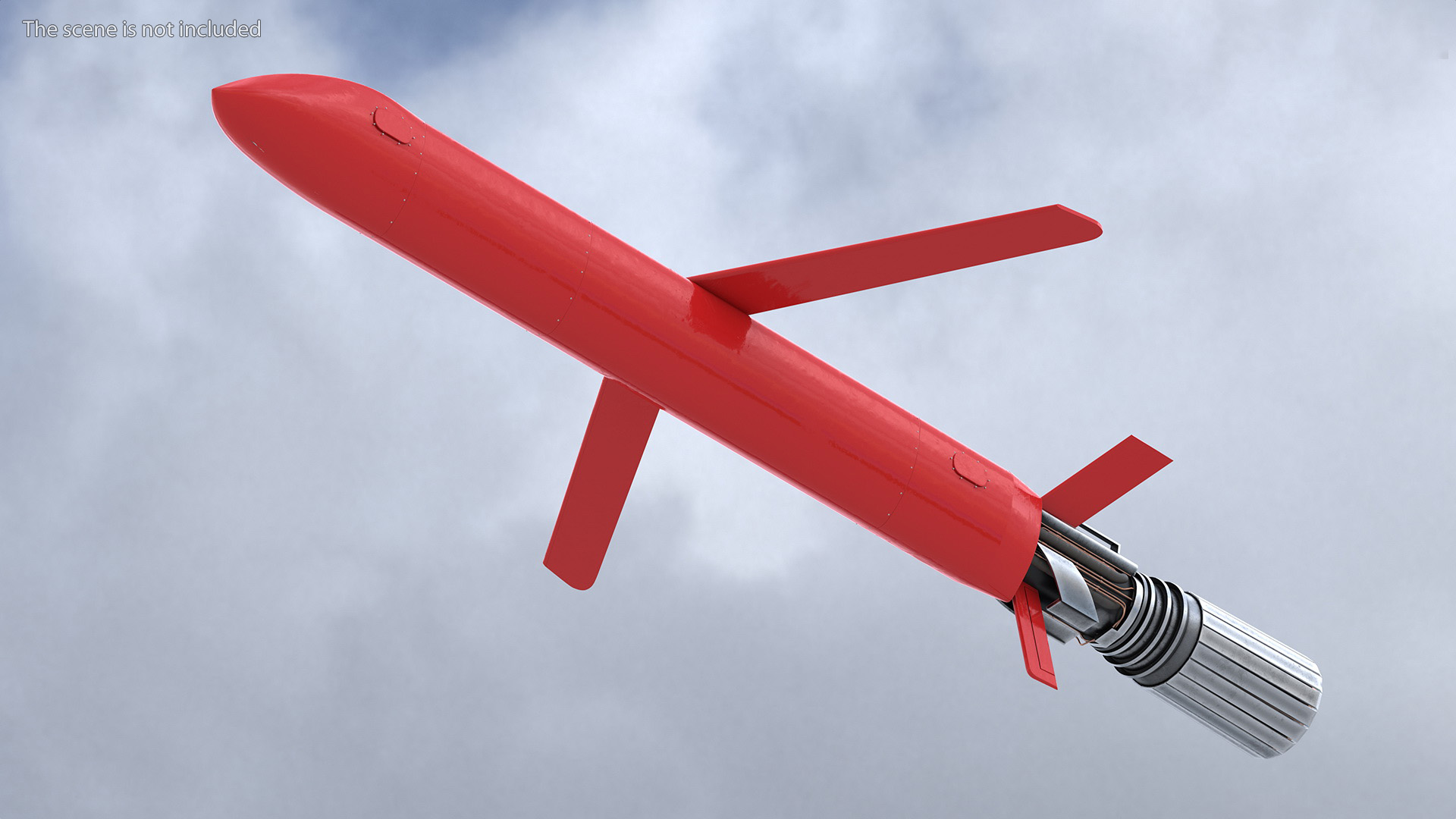 3D model Burevestnik 9M730 Nuclear Cruise Missile