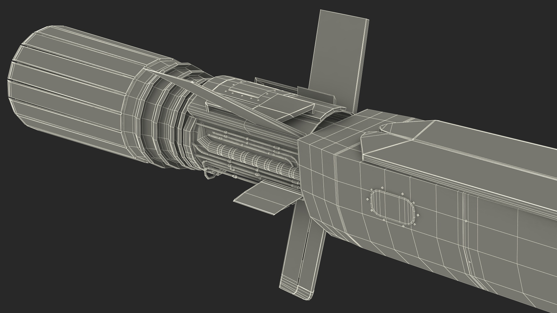 3D model Burevestnik 9M730 Nuclear Cruise Missile