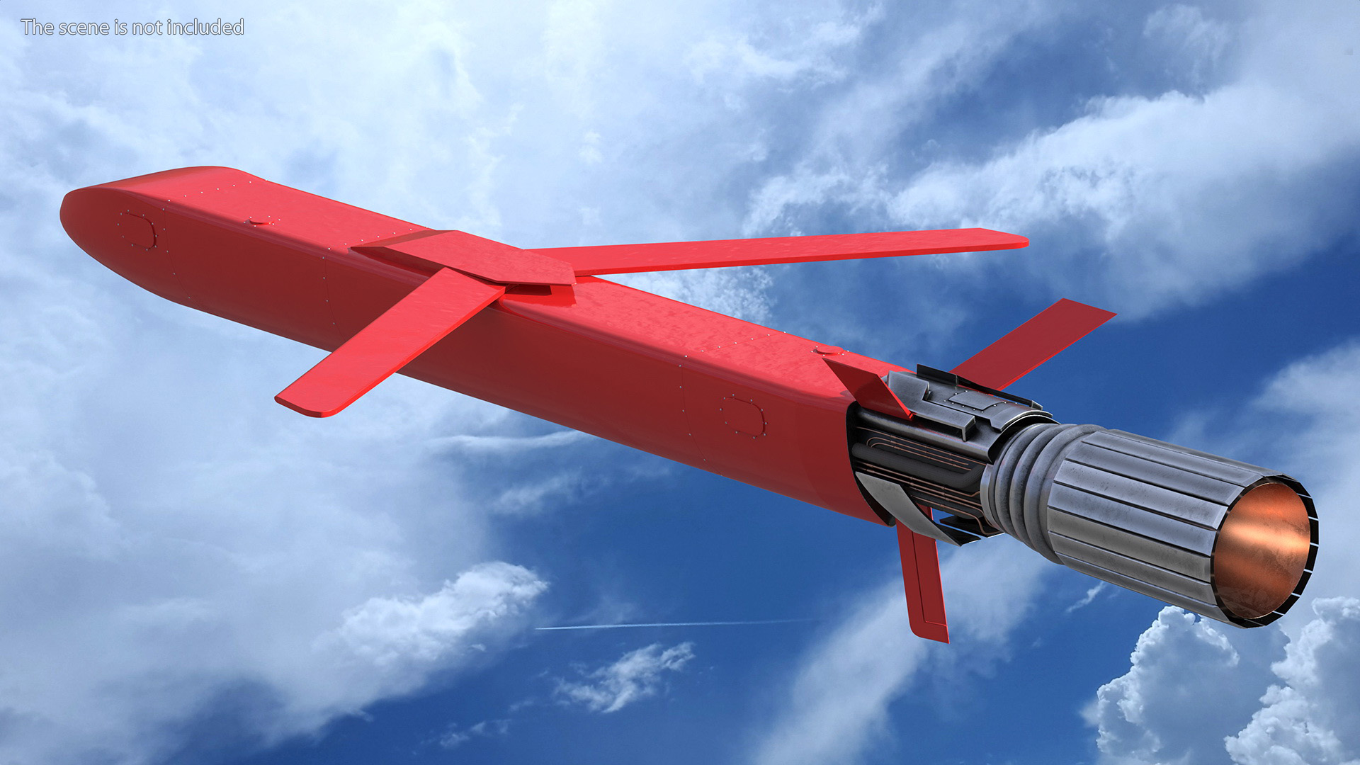 3D model Burevestnik 9M730 Nuclear Cruise Missile
