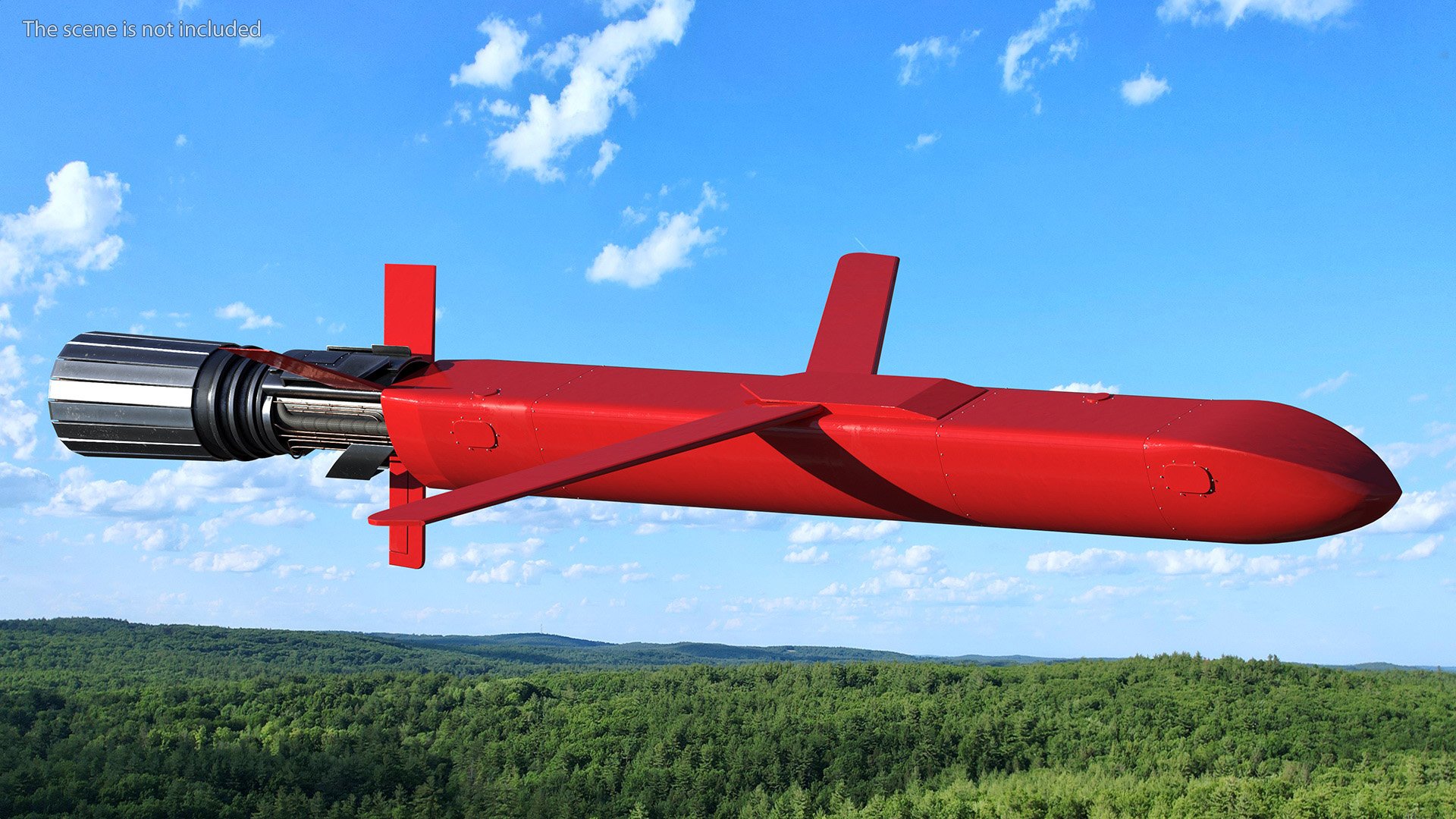 3D model Burevestnik 9M730 Nuclear Cruise Missile