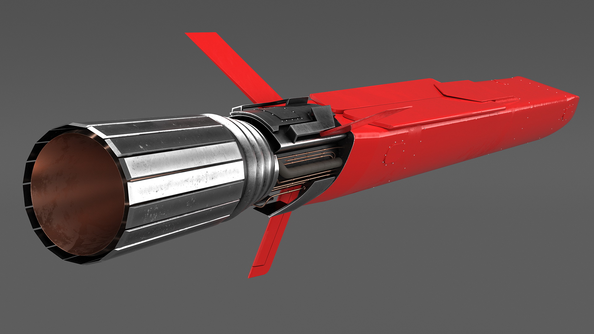 3D model Burevestnik 9M730 Nuclear Cruise Missile