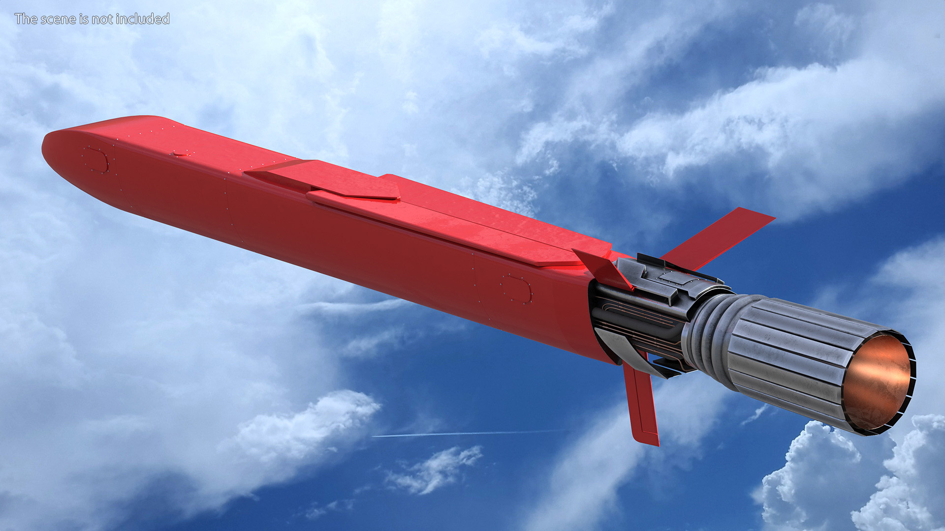3D model Burevestnik 9M730 Nuclear Cruise Missile