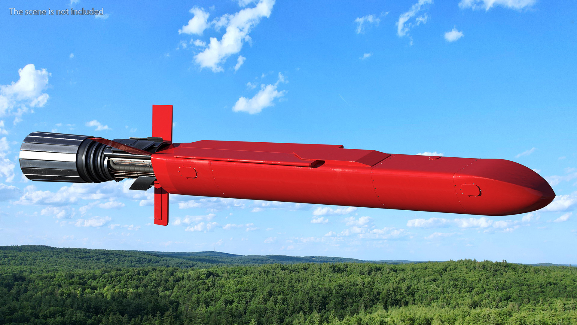 3D model Burevestnik 9M730 Nuclear Cruise Missile