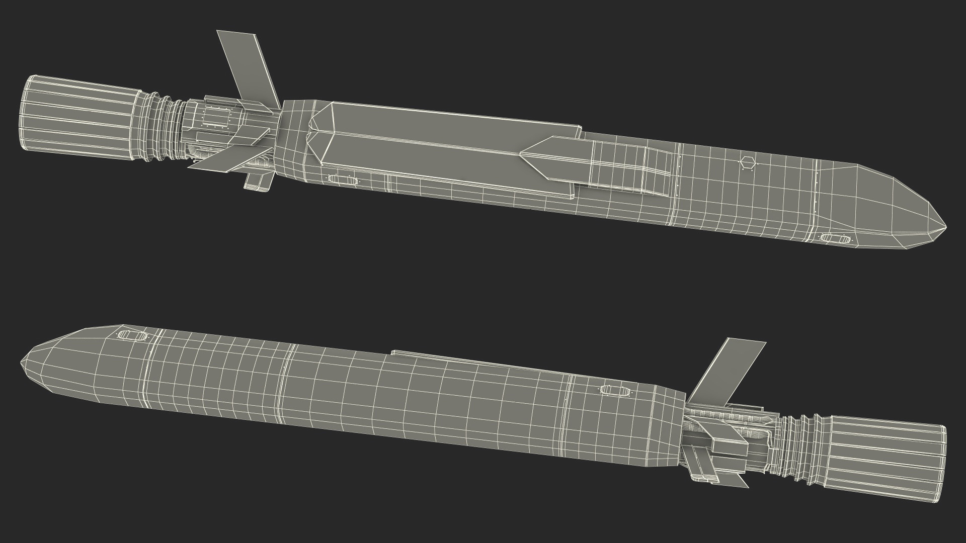3D model Burevestnik 9M730 Nuclear Cruise Missile