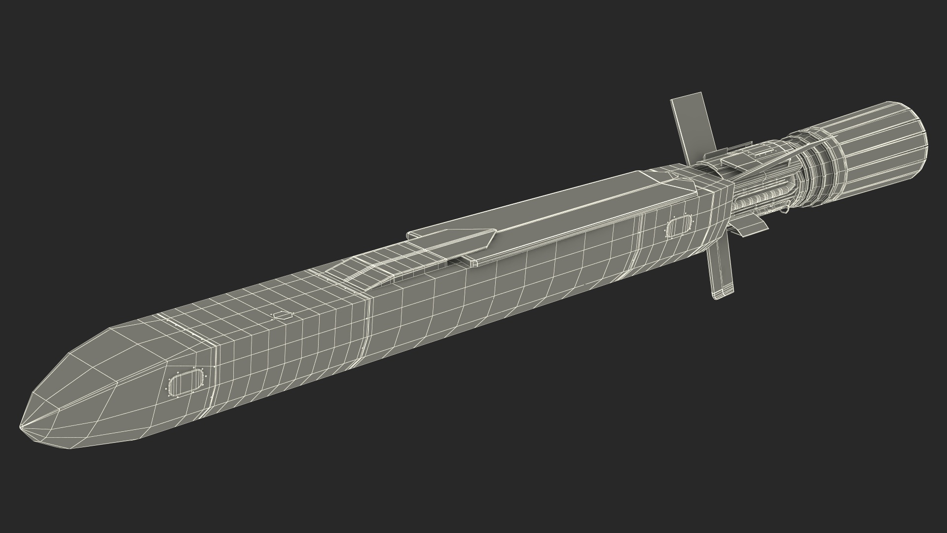 3D model Burevestnik 9M730 Nuclear Cruise Missile