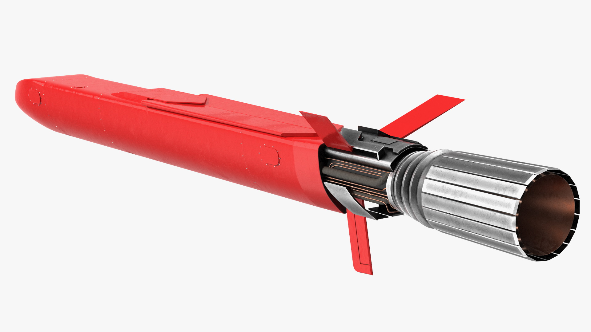 3D model Burevestnik 9M730 Nuclear Cruise Missile