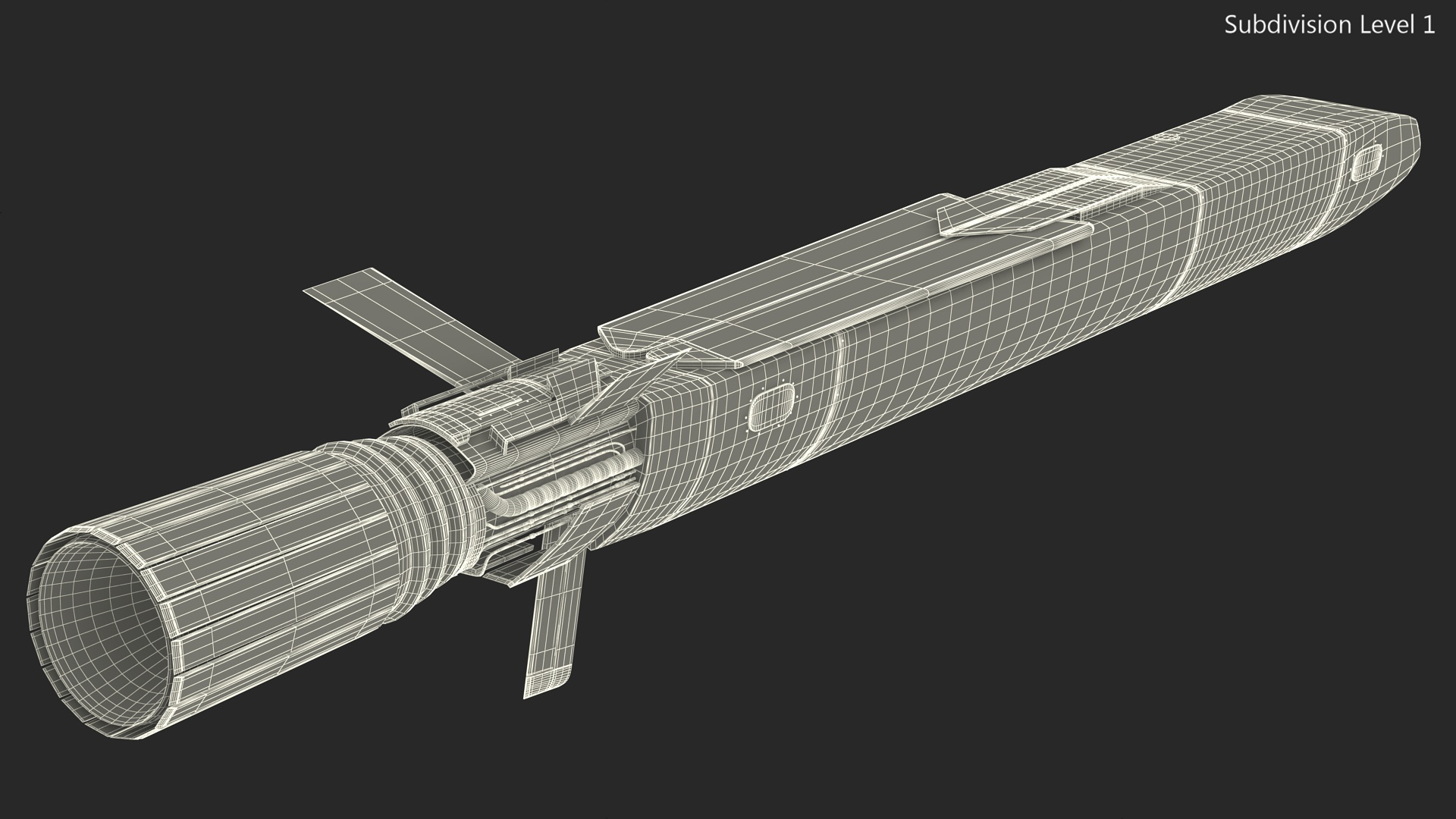 3D model Burevestnik 9M730 Nuclear Cruise Missile
