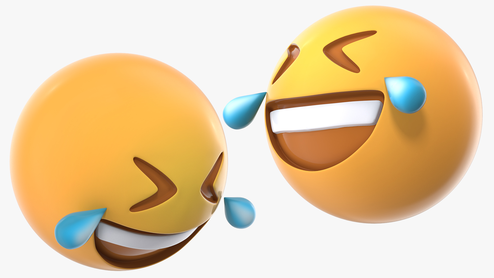 3D model Rolling on the Floor Laughing Emoji