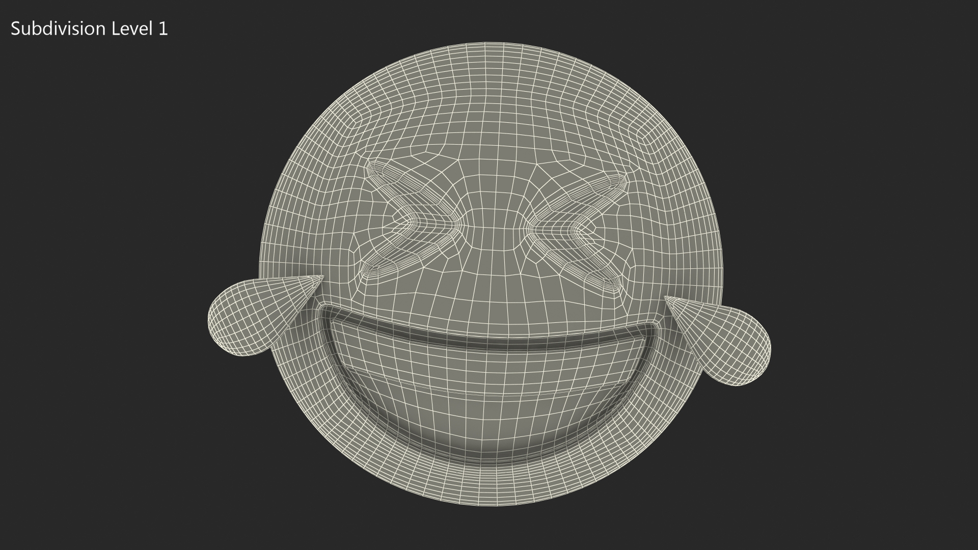 3D model Rolling on the Floor Laughing Emoji