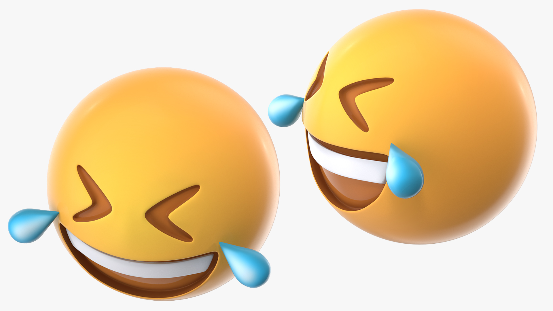 3D model Rolling on the Floor Laughing Emoji