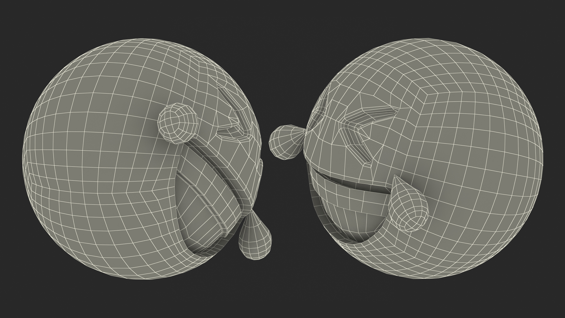3D model Rolling on the Floor Laughing Emoji