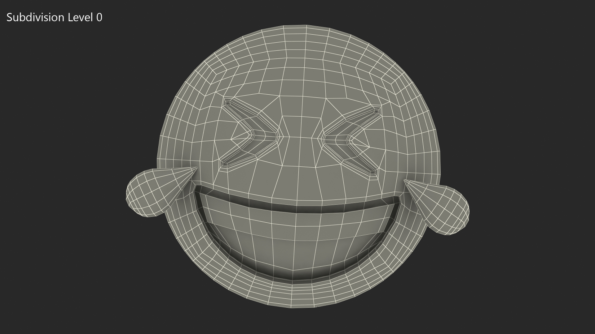 3D model Rolling on the Floor Laughing Emoji