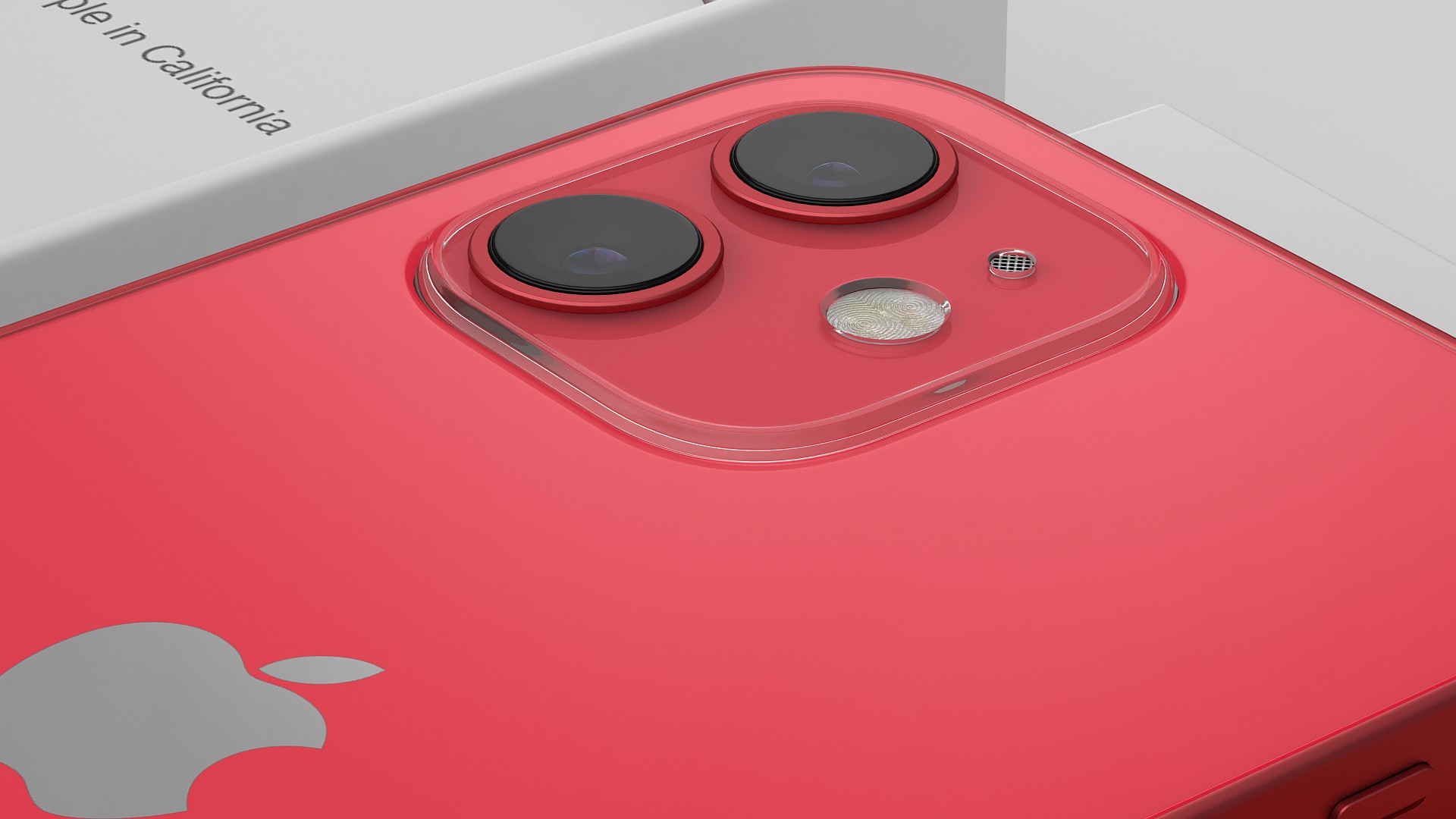 iPhone 12 mini Unboxed Product RED 3D model