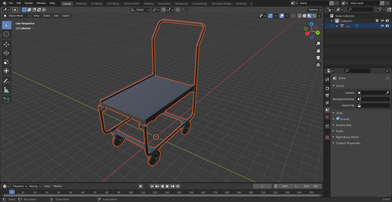 3D Trolley with High Platform