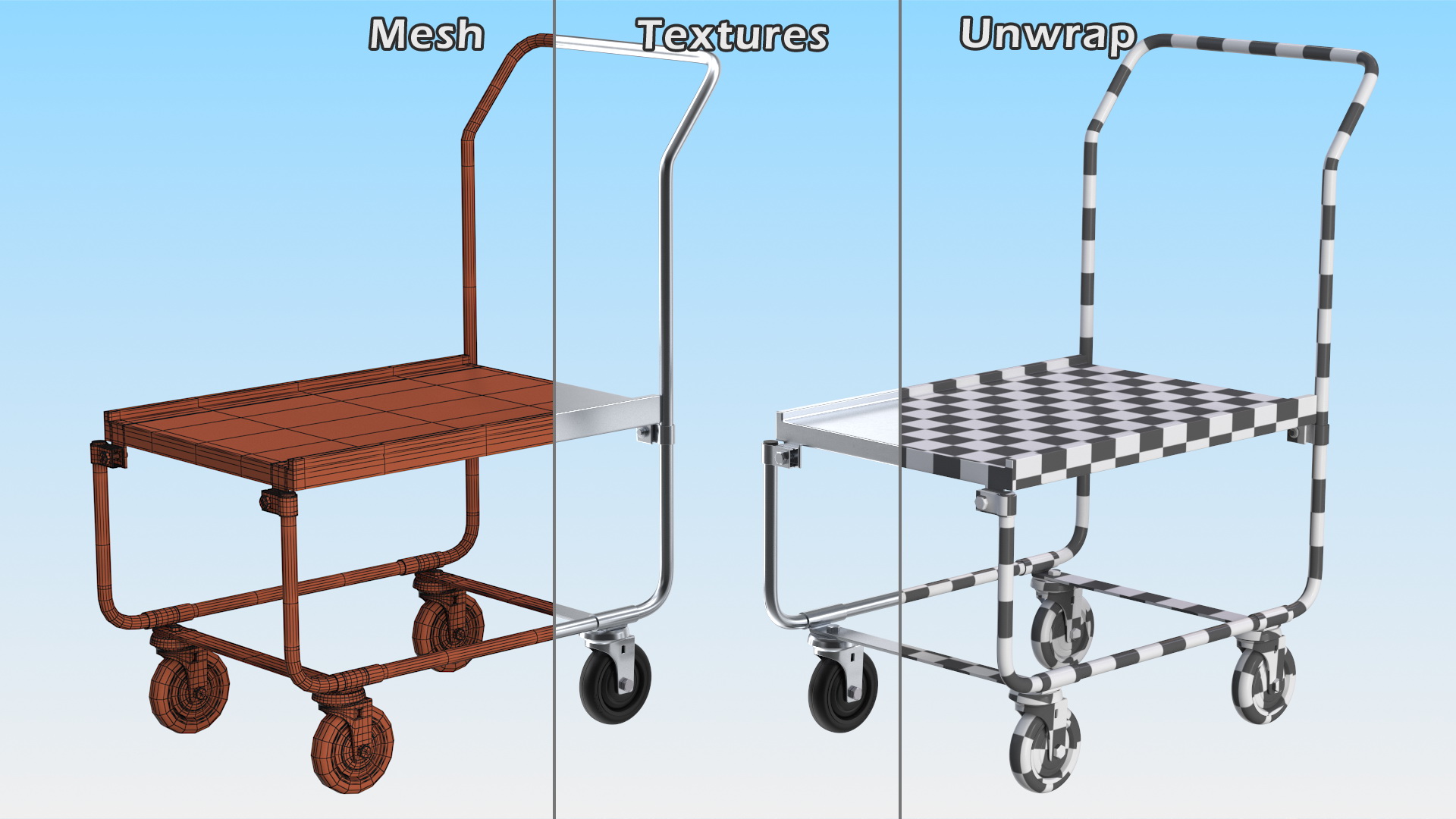 3D Trolley with High Platform