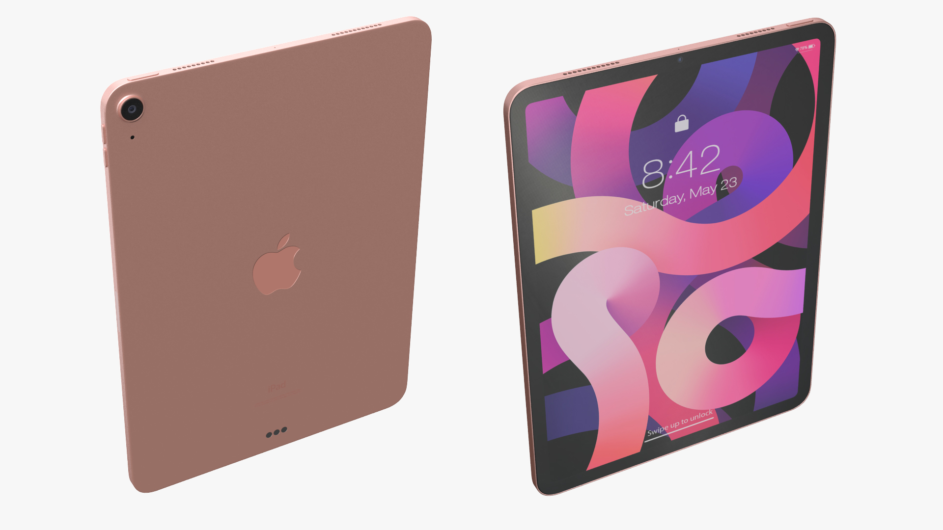 3D Apple iPad Air 4 2020 Rose Gold
