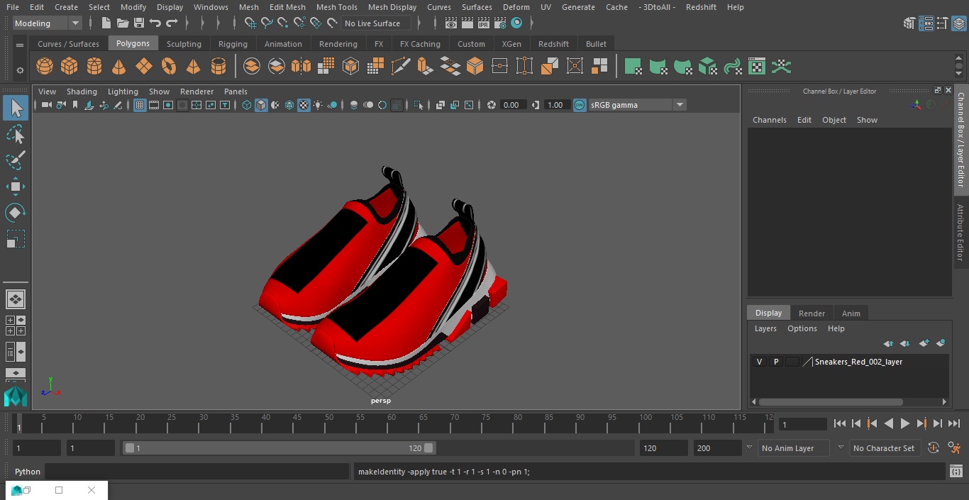 Sneakers Red 3D
