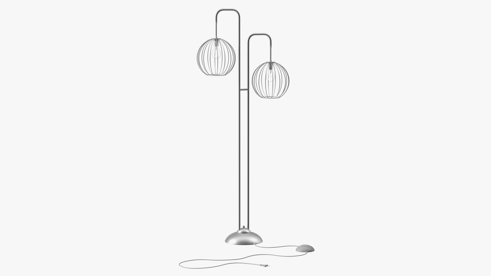 3D Modern Floor Lamp White model