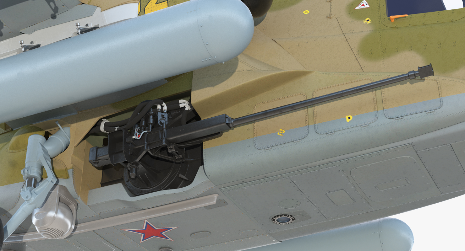 3D Attack Helicopter Kamov KA 50 Black Shark Rigged model
