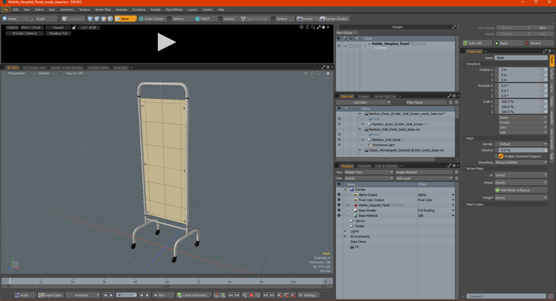3D Mobile Hospital Panel