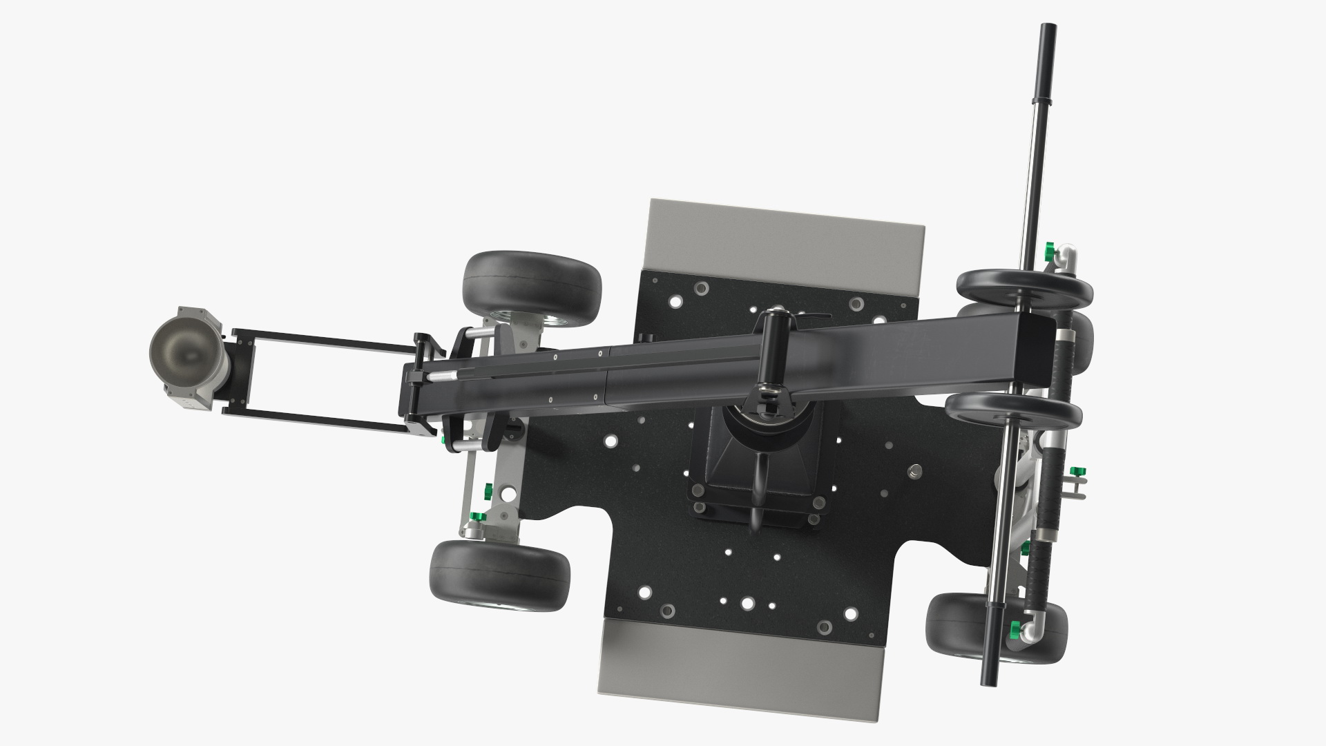 3D model Dolly 4x4 with Mini Crane