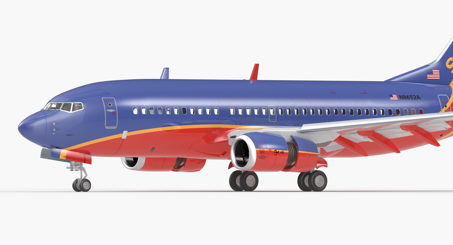 3D Boeing 737 700 Southwest Airlines model