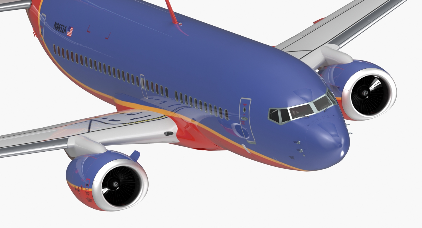 3D Boeing 737 700 Southwest Airlines model