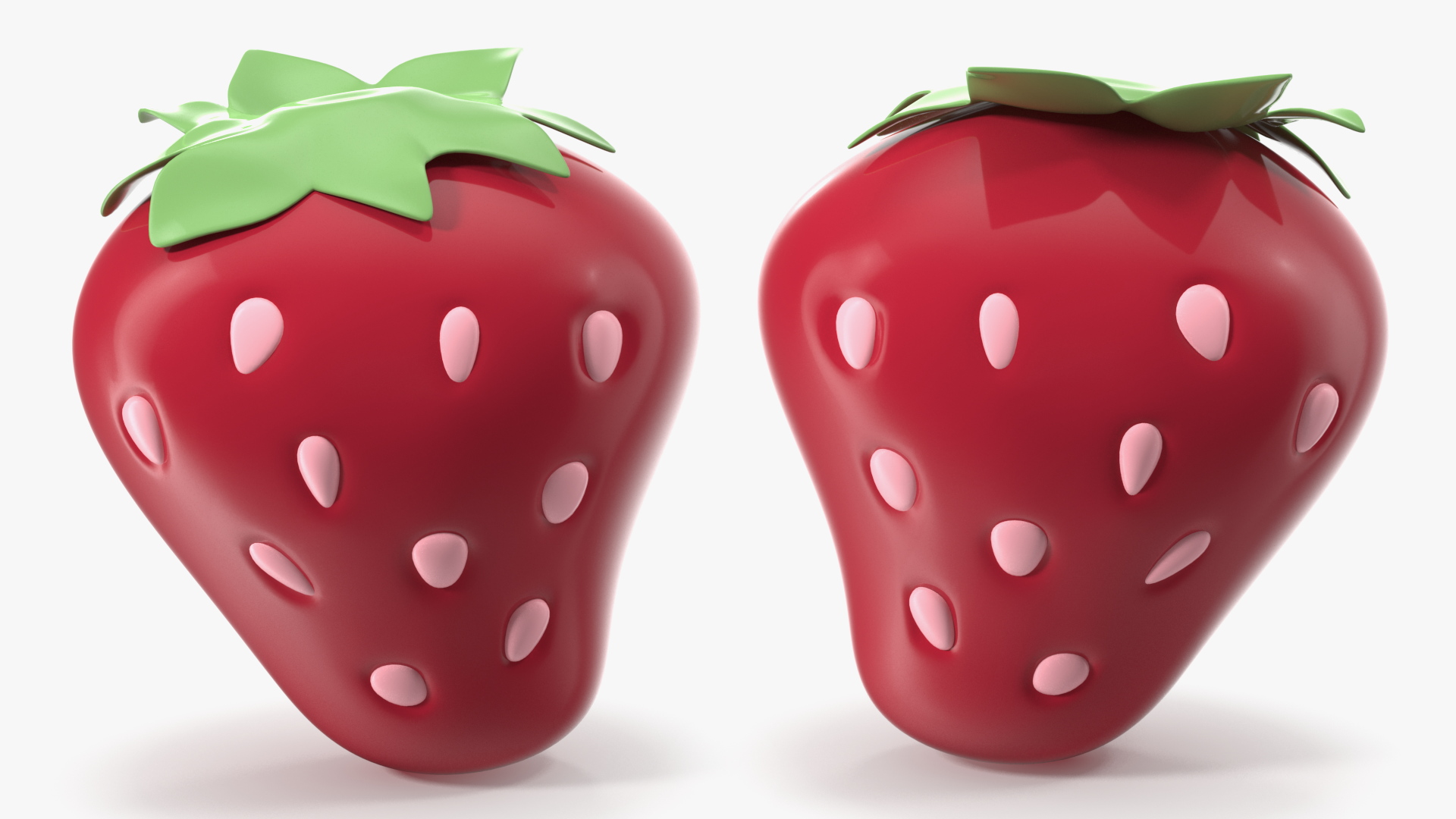 3D Strawberry Emoji