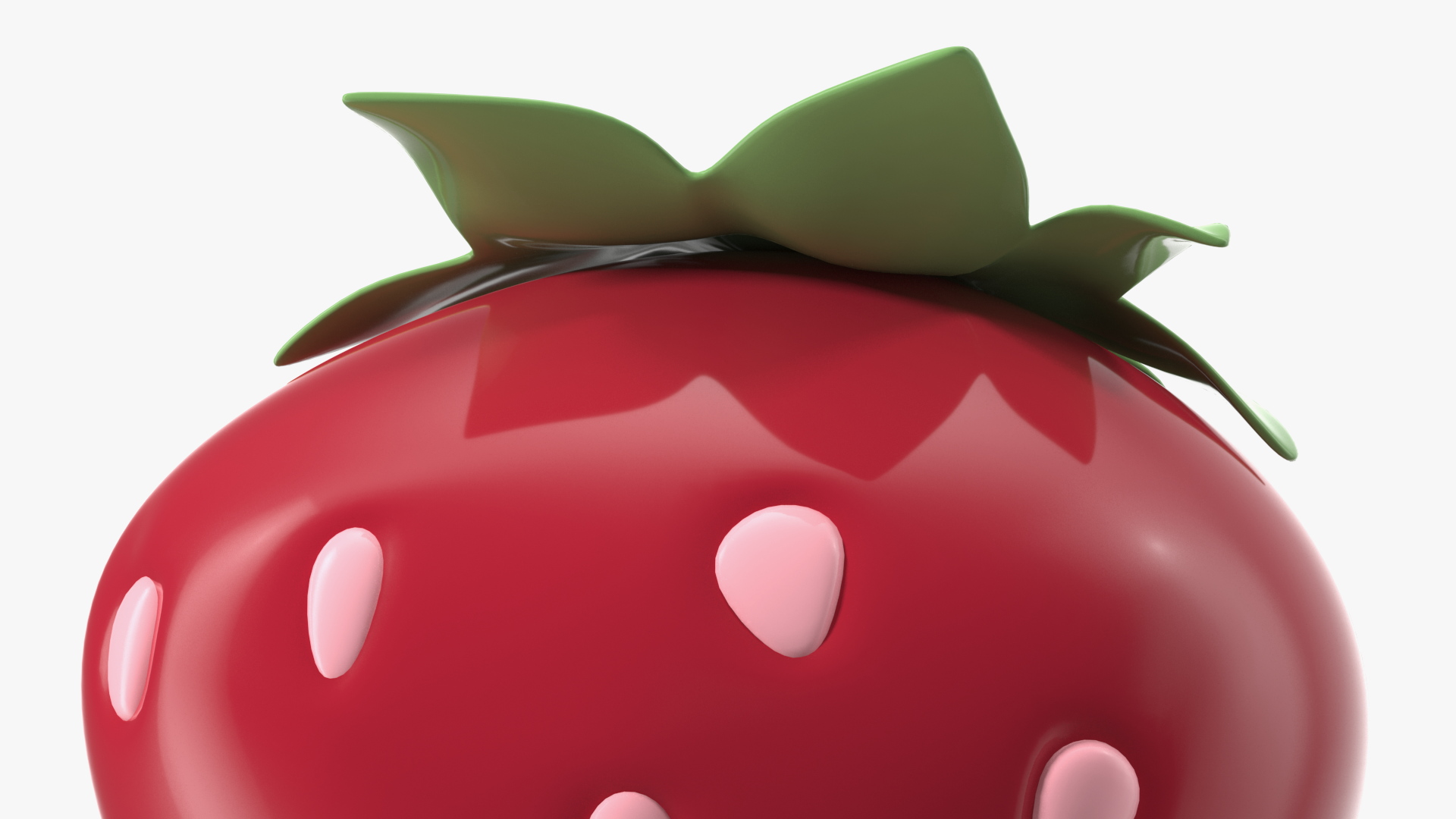 3D Strawberry Emoji