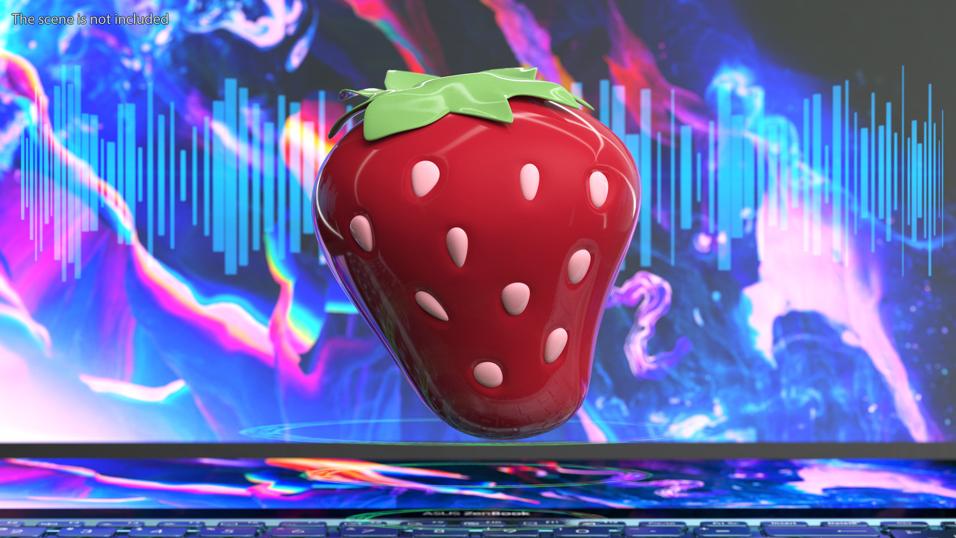3D Strawberry Emoji