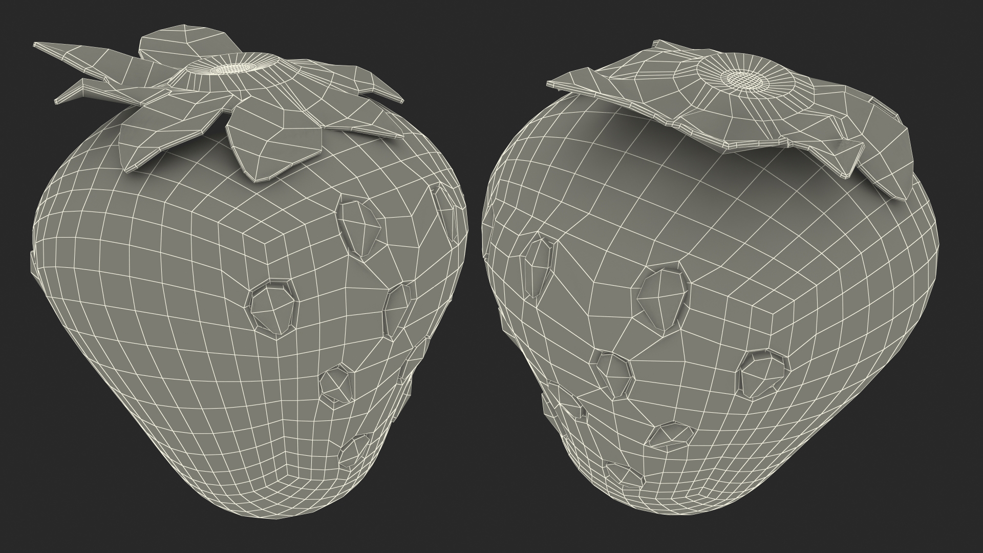 3D Strawberry Emoji